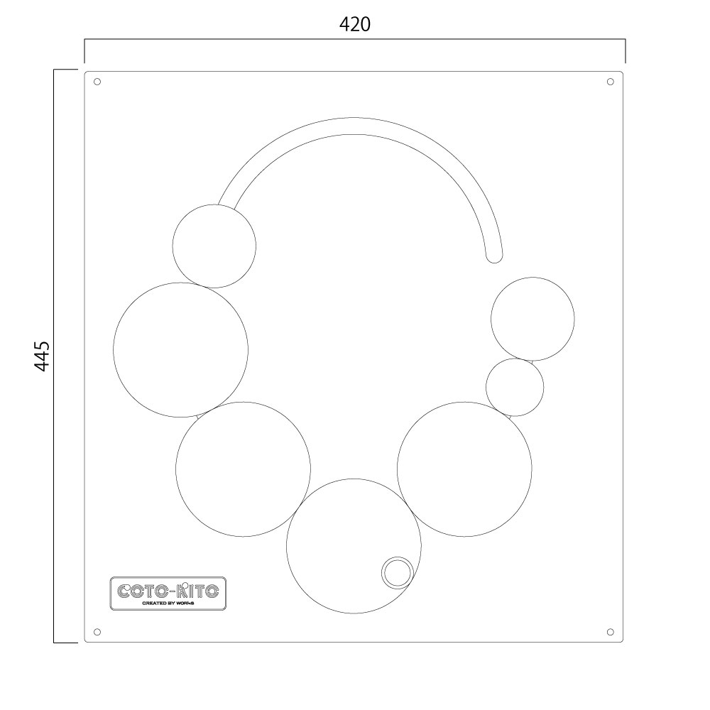 くりんくりんの図面です。