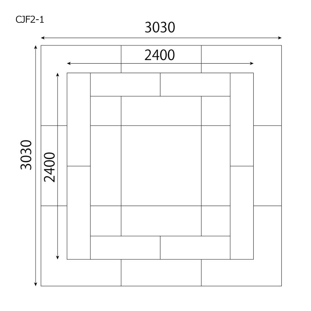 キッズコーナーセットの図面です。